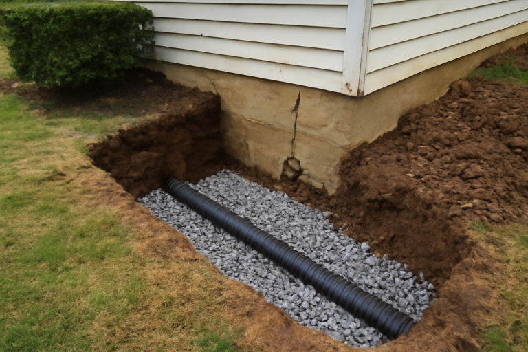 French Drain Installation