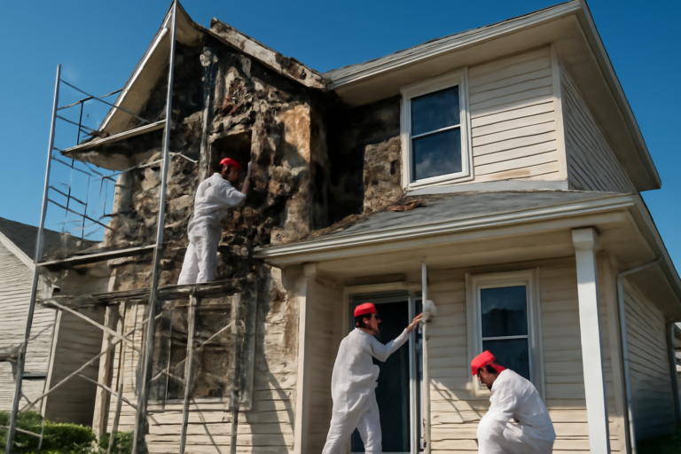 Fire damage restoration service