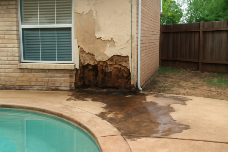 Pool Leak Water Damage Restoration